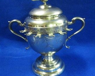 Victorian Silverplate Sugar Bowl Spooner