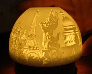 Limoges Lithophane Votive