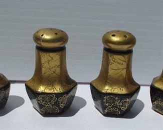 Japan Gold Salt & Pepper Shakers
