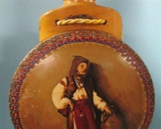 Bohemian Pyro Art Wood Decanter