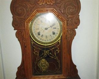 American Manufacturer The Prophet Pressback Oak Wall Clock 