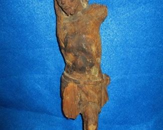 Carved Wood Corpus Christi Santos