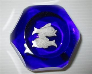 Baccarat Pieces Paperweight