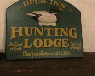 Hunting Decor. Duck Inn from the upper Midwest.