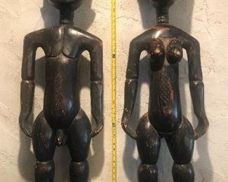Ashanti Tribal Statues from Central Ghana.  African art.