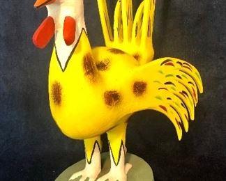 Wooden Rooster by Hector Rascon