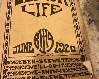 1920 junior Life Yearbook. $25