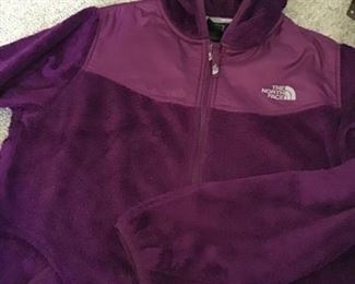 NORTHFACE Hooded fleece size large $24