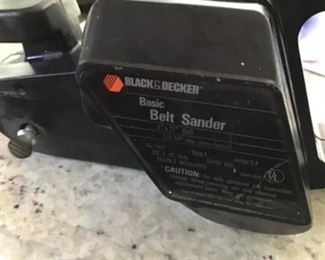 Black and Decker belt sander $22