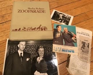 1960 Marlin Perkins Zooparade with personalized book, photos, brochure and newspaper article $39