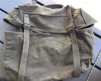 Vintage army backpack $35