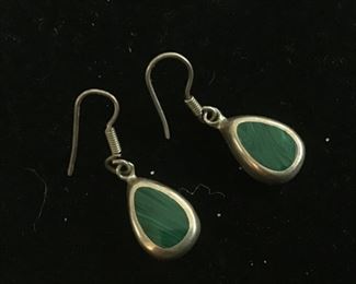 Sterling silver stone earrings $20