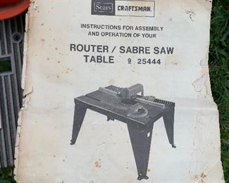 Router Sabre saw Table