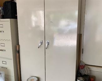 $175 - Two door metal storage cabinet 