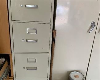 $75- Four drawer metal file cabinet 