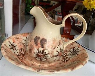 $45 - Pitcher and bowl 