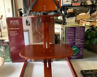$75- Awarding winning Svan Scandinavian bentwood Childs booster high chair 