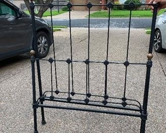 $225- antique twin size metal bed 