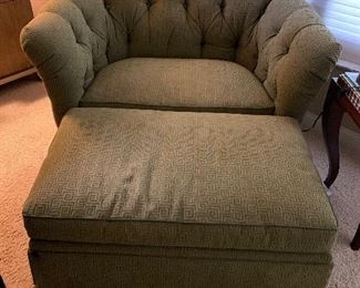 chair and a half or small love seats. $350 each or 600 for pair
1 Ottoman Available for $75
57 wide 36 deep 34 tall