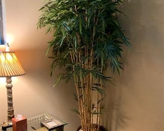 Pair of oversized artificial bamboo plants $250 each or $450 for pair
9 ft tall