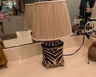 Zebra lamp $15