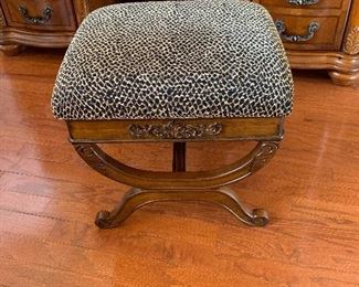 Animal print stool $95
21 wide 20 tall