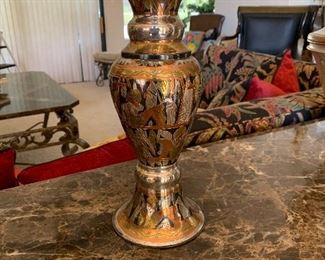 Brass vase $20
12 inches tall