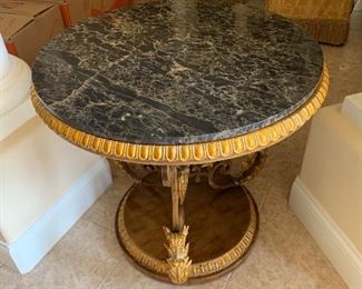 Marble side table $500
27 round 26 tall