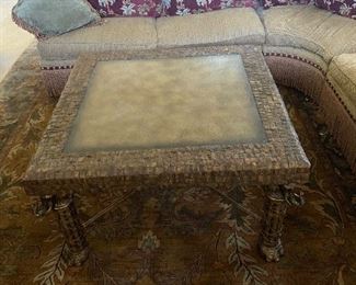 Maitland  Smith coffee table $500
43 square 24.5 tall