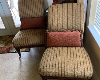 Lane upholstered chairs $300 each or $500 for pair 
38.5 tall 27 wide 29 deep