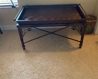 Tray table on stand $225
42.5 wide 22 tall 24.5 deep