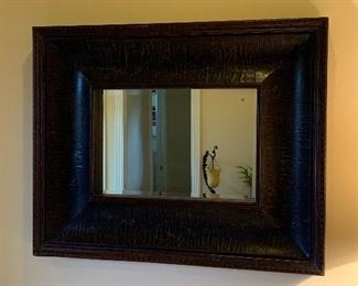 Leather mirror $150
52 long 42 tall