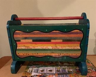 Art magazine holder $40
18.5 tall 23 wide 10.5 deep