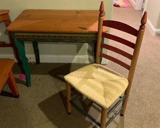 Art desk with chair $175
Desk 37 long 22 wide 30 tall