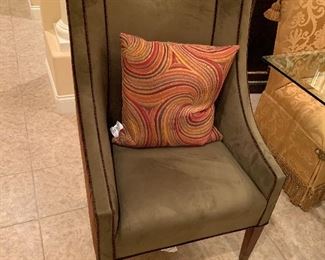 Arm chairs to dining set. 
42.5 tall 26 wide 22 deep

Dining table with 10 chairs $1500