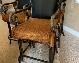 Set of barstools 
Pair $600 Or set of four $1000
45 inches tall 23.5 wide 20 deep