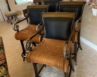 Set of barstools 
Pair $600 Or set of four $1000
45 inches tall 23.5 wide 20 deep