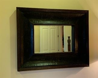 Leather look mirror $75
40.5 wide 32.5 tall