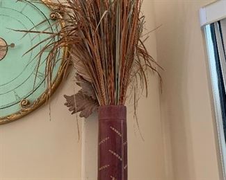 Tall reed vase $35