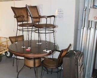 Table with 4 Chairs; Suitcase
