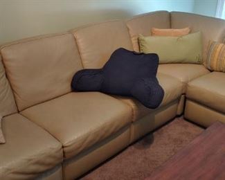 Italian  Leather Sectional $1200   New was 5K