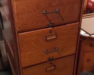 Oak File Cabinet  $450