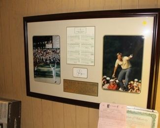 723: Nicklaus Autograph - Next bid $175. See instructions.