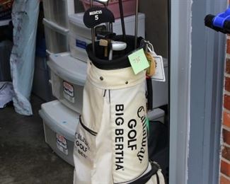 735 Bag and clubs $20