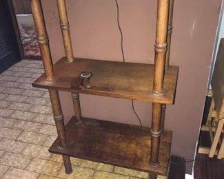 3 tier wood shelf