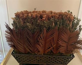 Dried floral arrangement