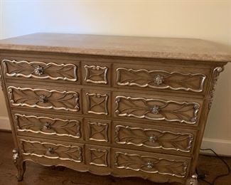 Ferguson Copeland 4 Drawer Chest with Tessellated Marble Top....Gorgeous piece! 