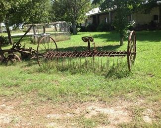 Antique Hay Rake and Plow