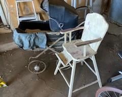Carriage and high chair