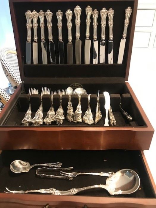 GORGEOUS STERLING FLATWARE SET